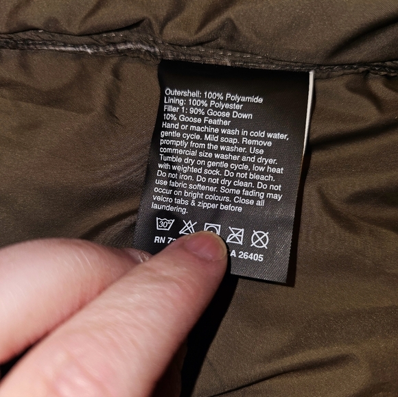 HELLY HANSEN Womens Size Small Goose Down Puffer Jacket Brown Windowpane Hood - Picture 6 of 7